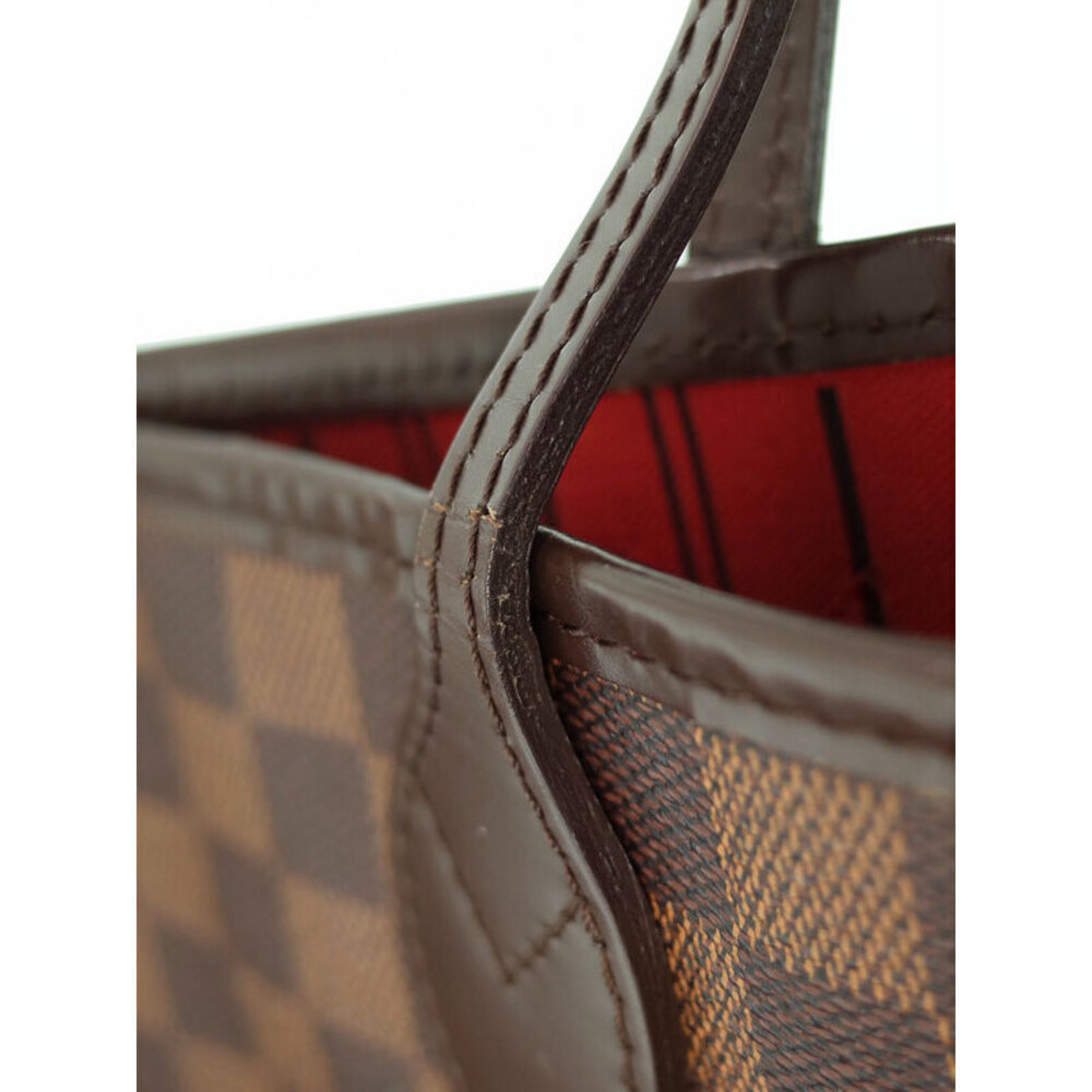 Louis Vuitton Damier Ebene Brown Neverfull Tote Bag - Picture 5 of 8